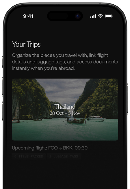 Ethereal app confirming an item's ownership and provenance while away from home